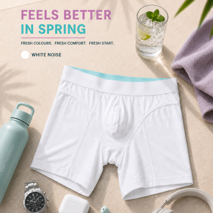 Hybrid Undies (Everyday) - Long Length - White Noise