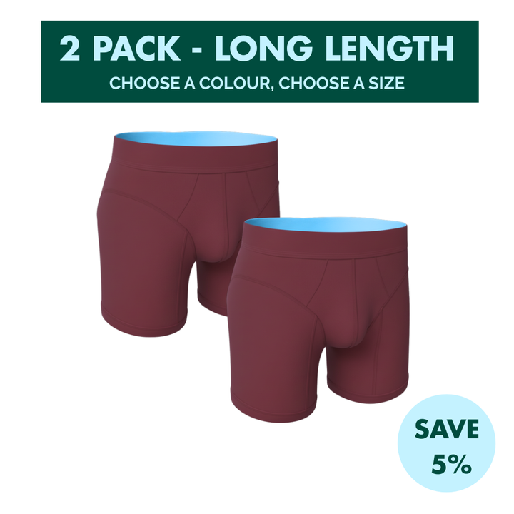 2 Pack - Hybrid Undies - Long Length