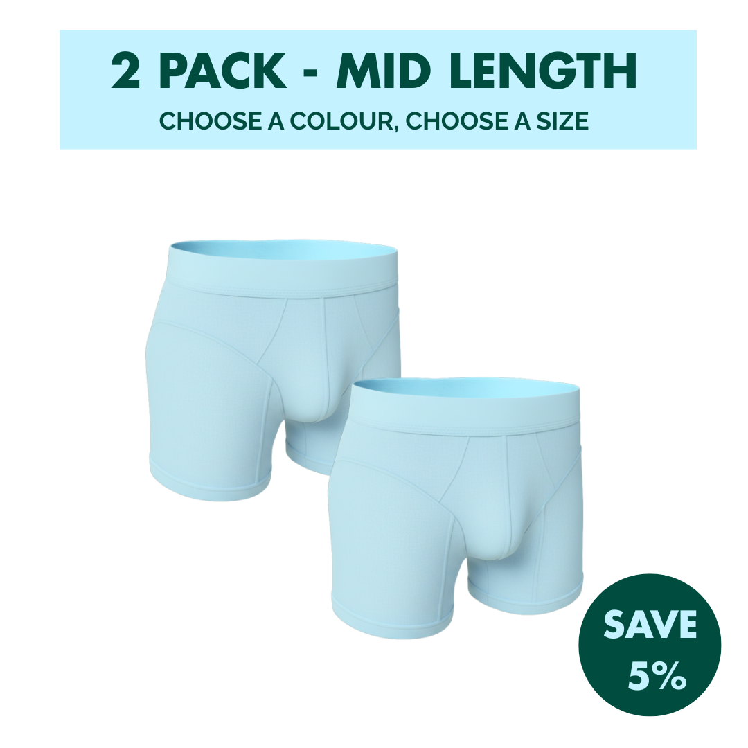 2 Pack - Hybrid Undies - Mid Length