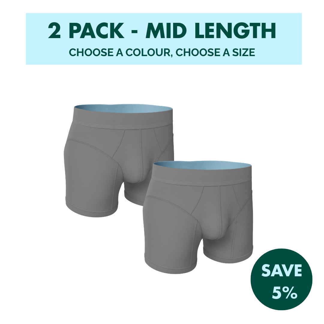2 Pack - Hybrid Undies - Mid Length