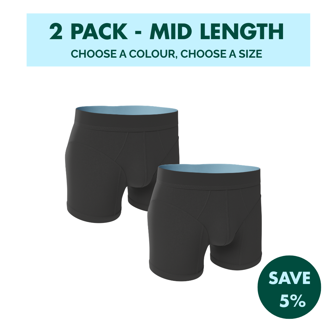 2 Pack - Hybrid Undies - Mid Length