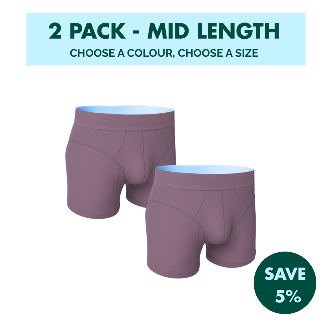 2 Pack - Hybrid Undies - Mid Length