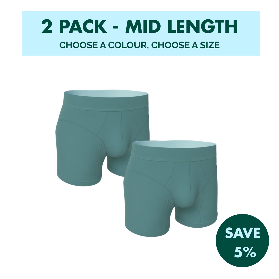 2 Pack - Hybrid Undies - Mid Length