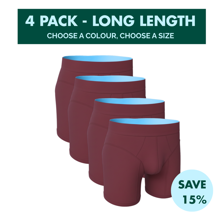 4 Pack - Hybrid Undies - Long Length