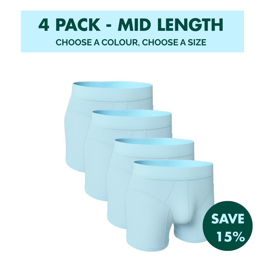 4 Pack - Hybrid Undies - Mid Length