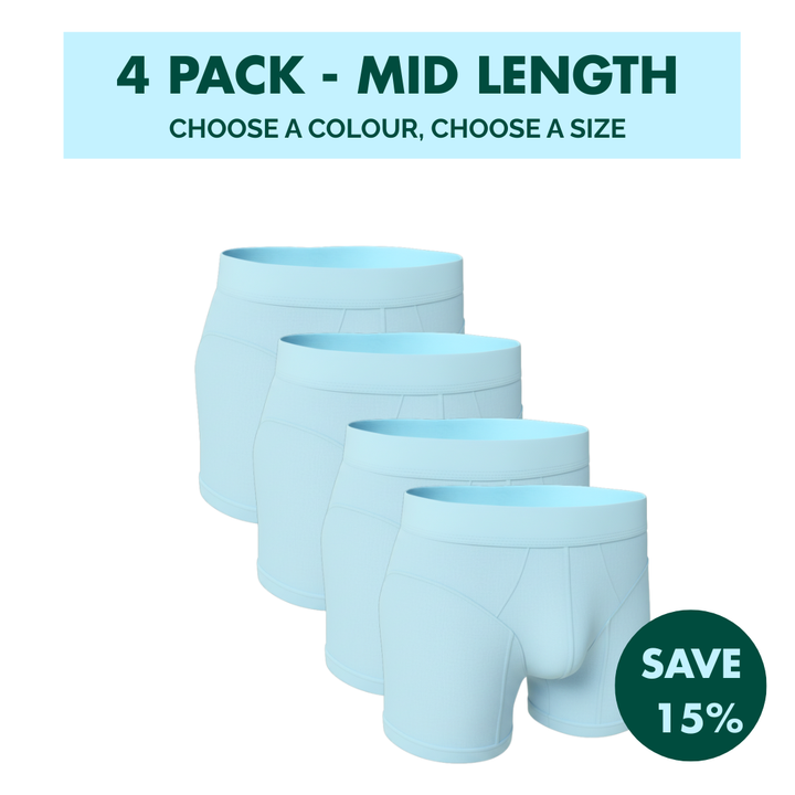 4 Pack - Hybrid Undies - Mid Length