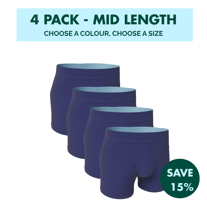 4 Pack - Hybrid Undies - Mid Length