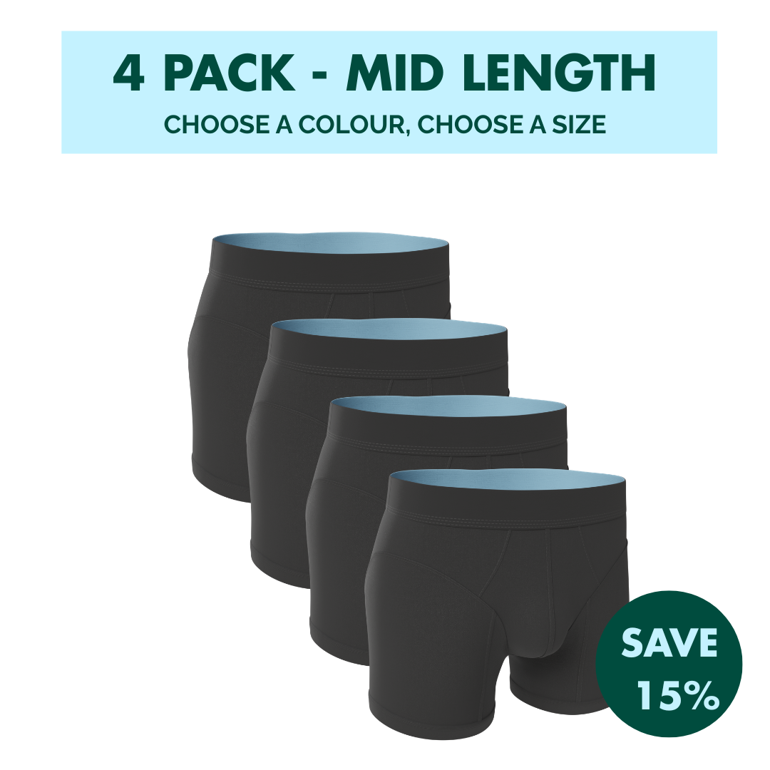 4 Pack - Hybrid Undies - Mid Length