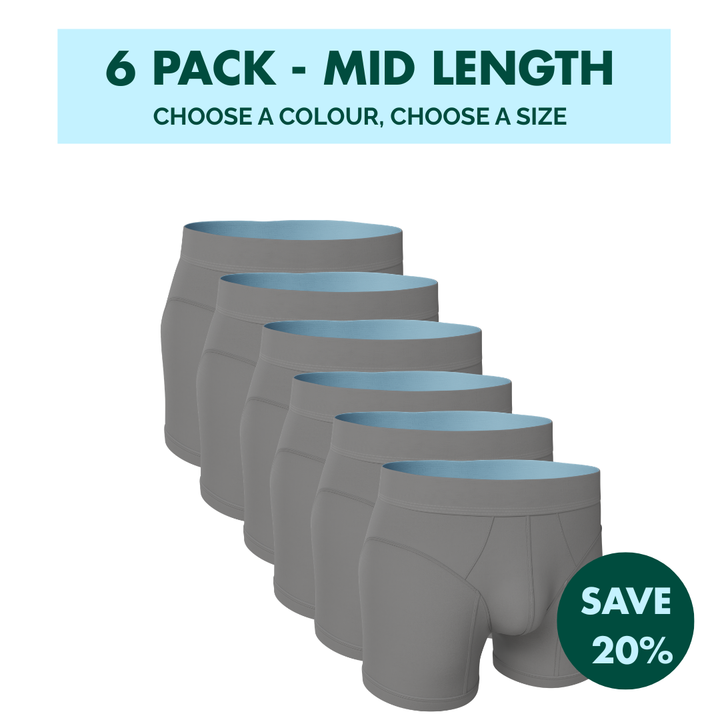 6 Pack - Hybrid Undies - Mid Length