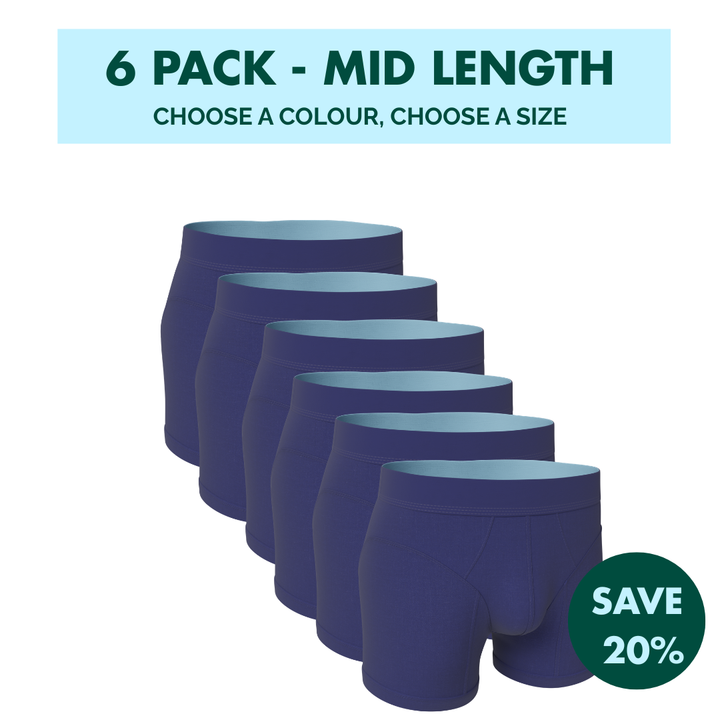 6 Pack - Hybrid Undies - Mid Length