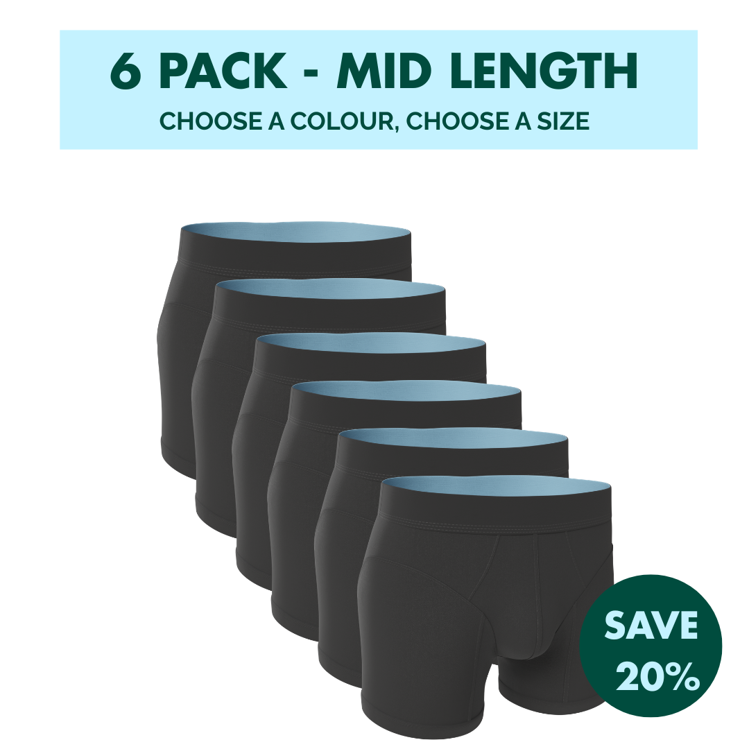 6 Pack - Hybrid Undies - Mid Length
