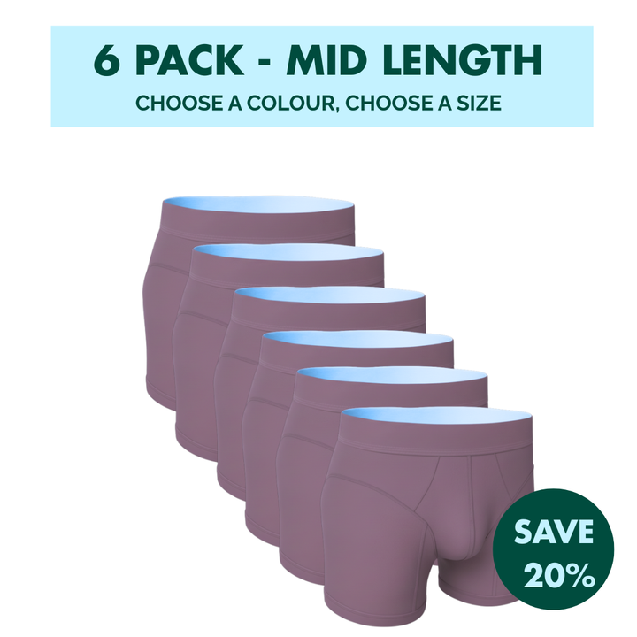 6 Pack - Hybrid Undies - Mid Length