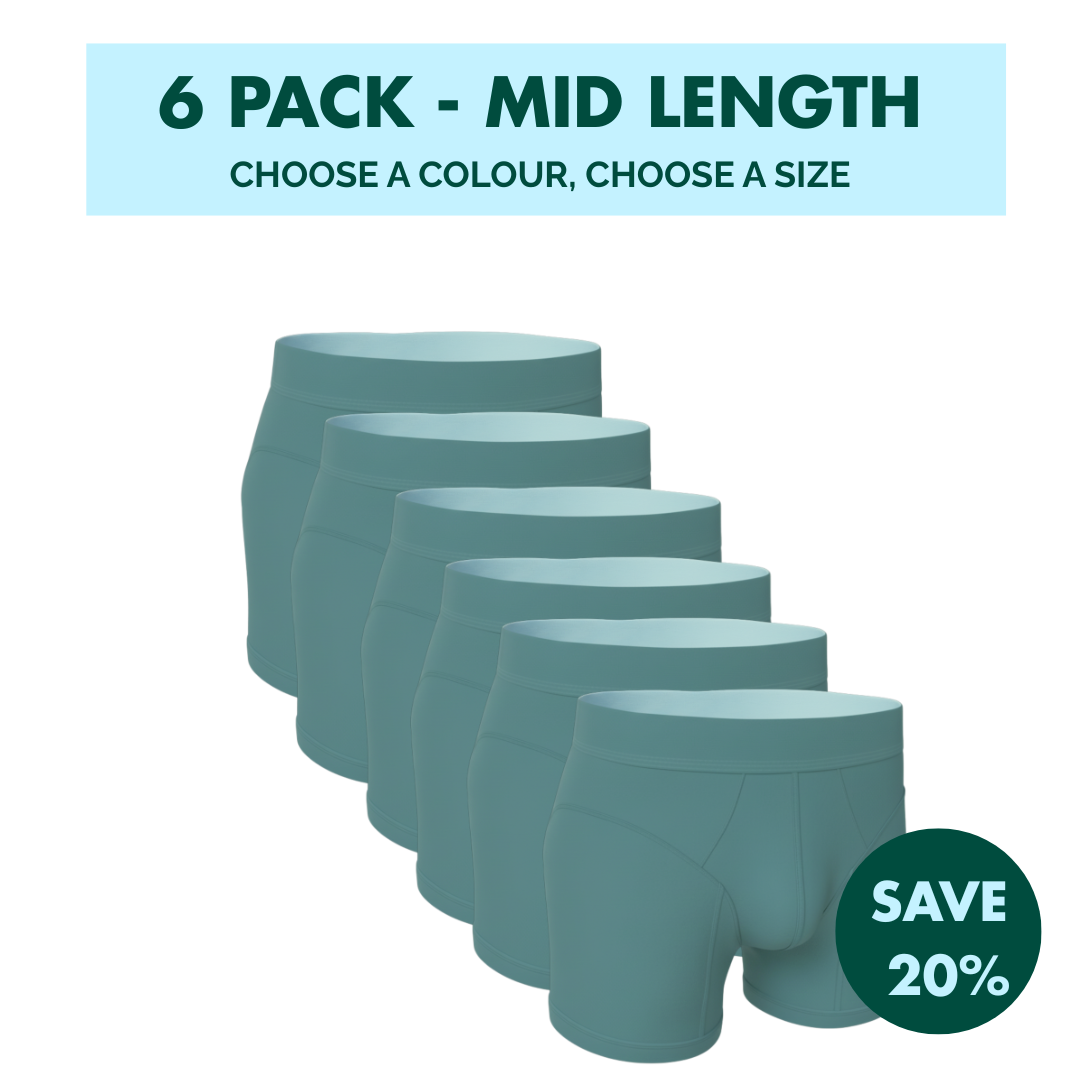 6 Pack - Hybrid Undies - Mid Length