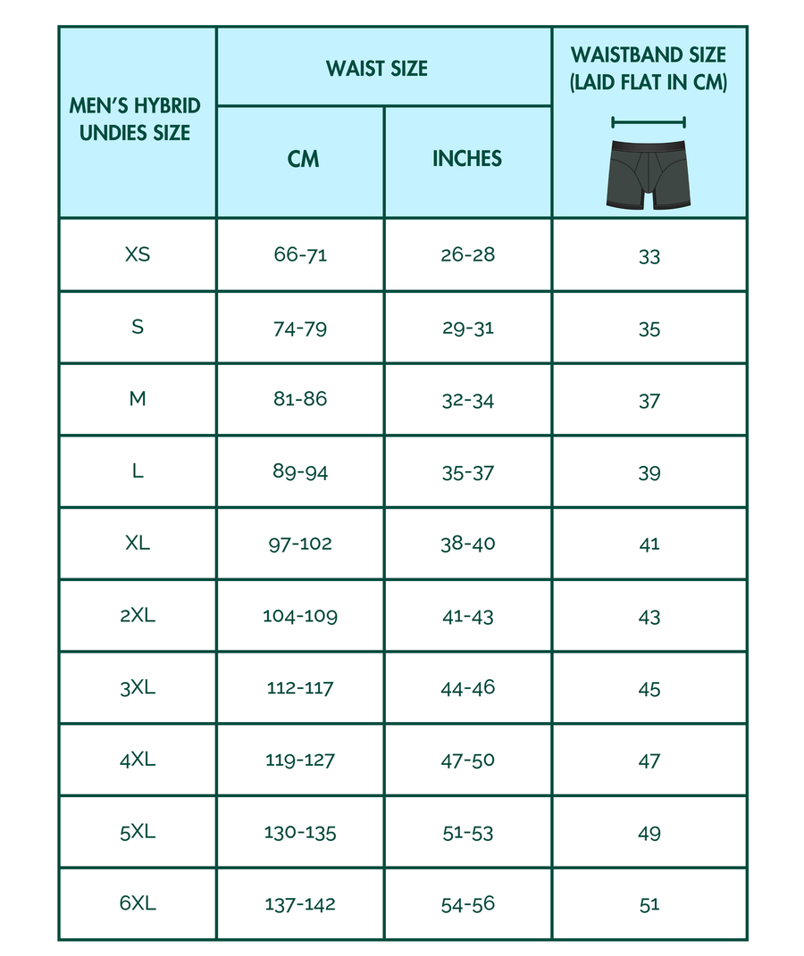 Men's Size Guide – The Better Collection